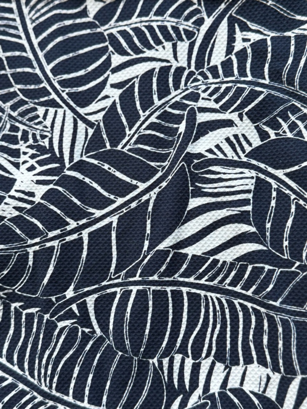 💒 Brooks Brothers Navy and White Leaf-Print Sleeveless Dress - Picture 7 of 8